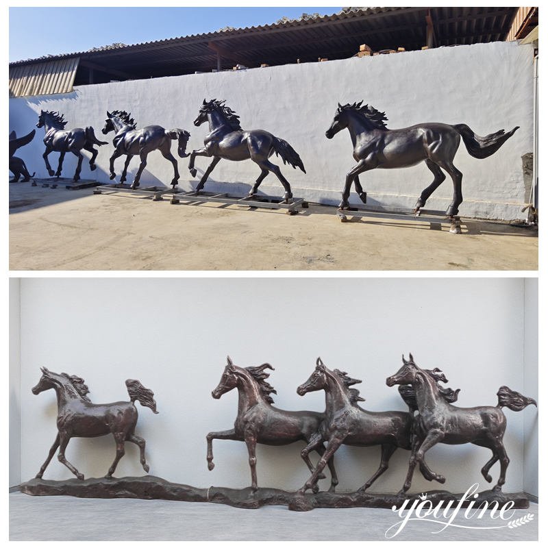 galloping horse statue different