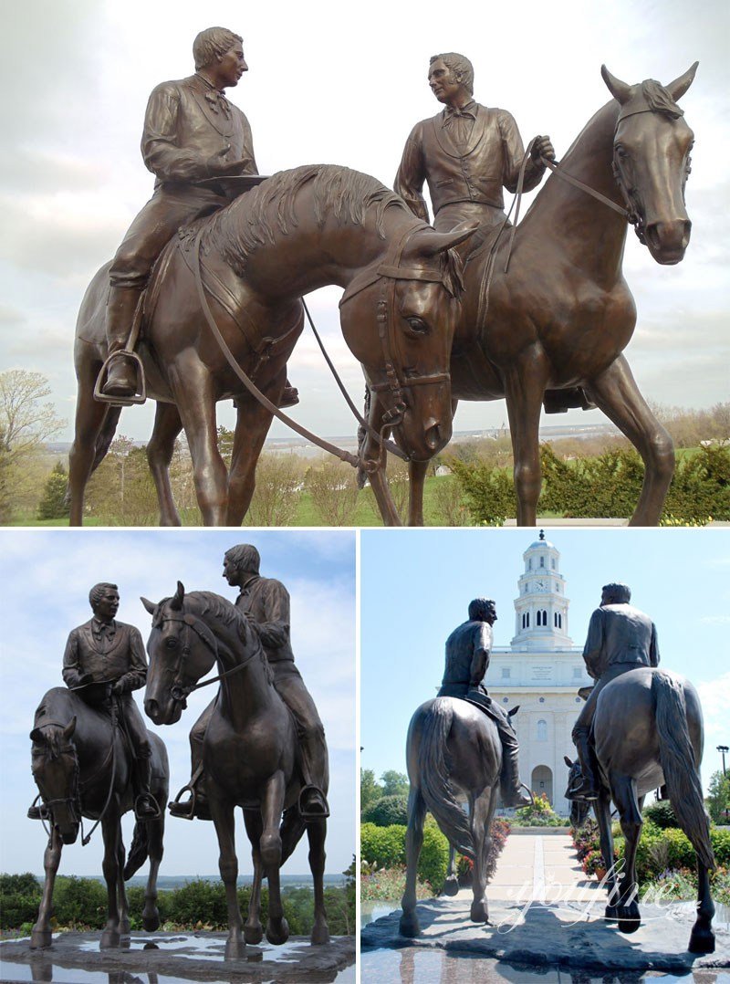 horse on rider statue