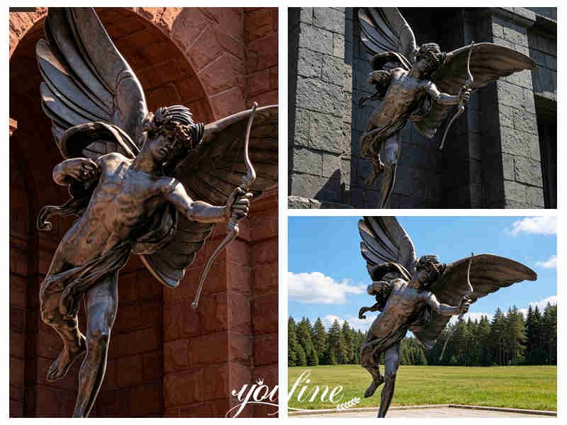different Eros Cupid bronze angel statue