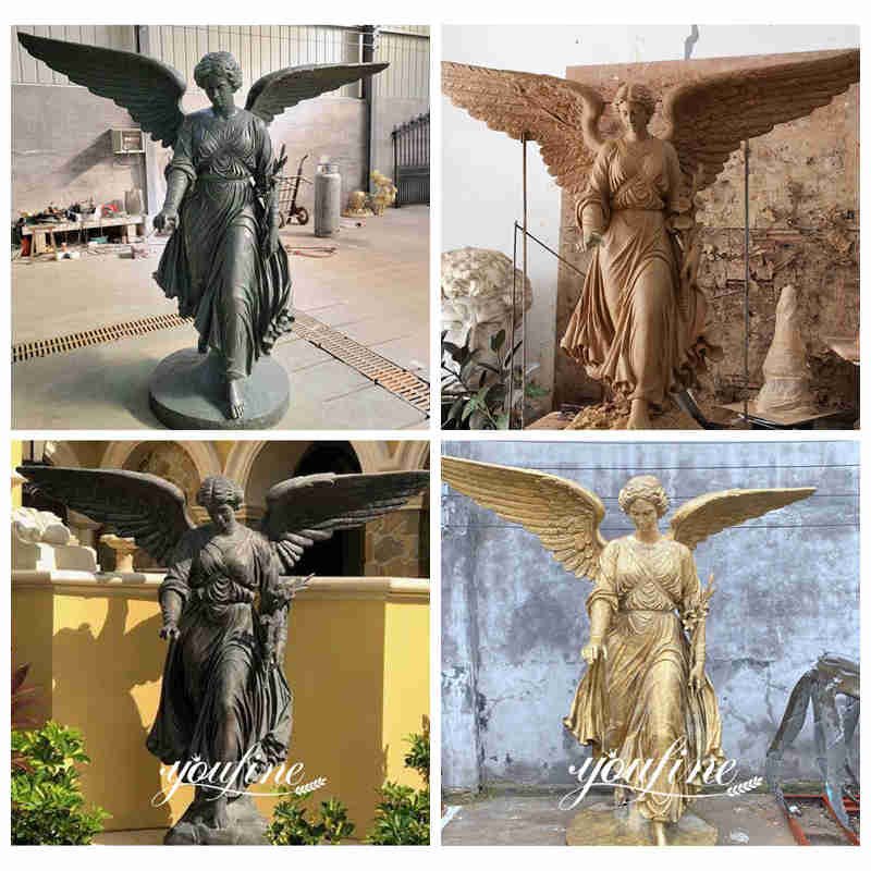 large angel statue for garden detail