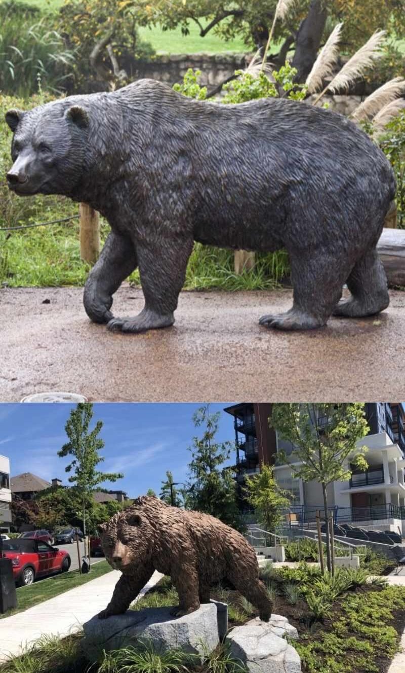 bear statue standing