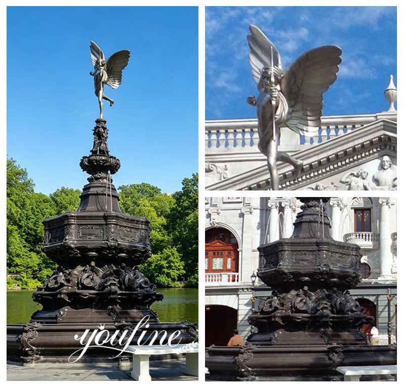 detail Bronze Fountain with Angel