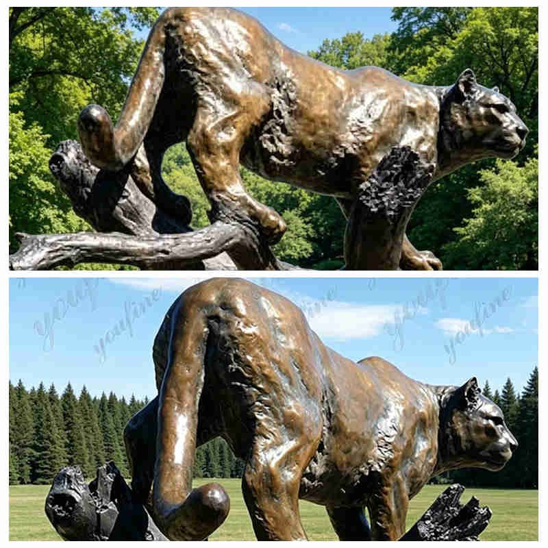 bronze cougar statue for your place