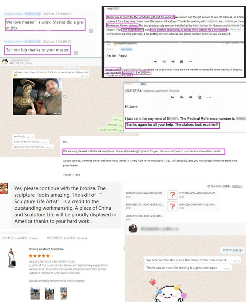 bronze figure statue custom