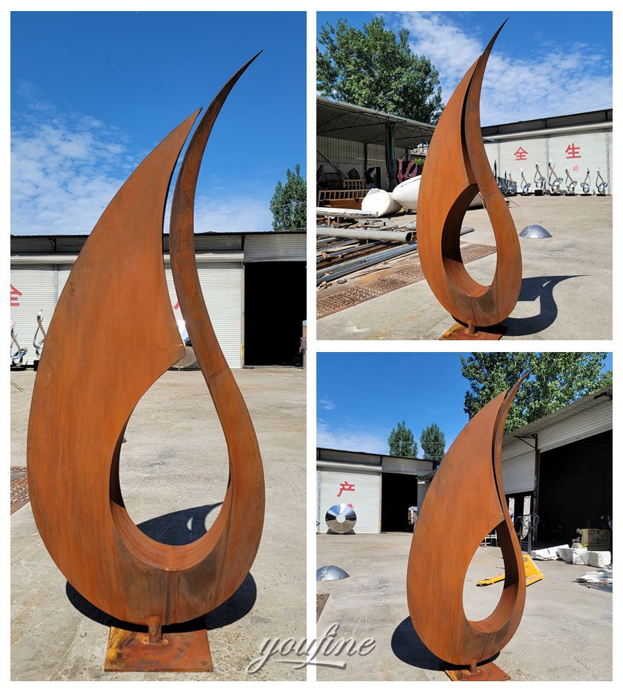 large Abstract Drop Sculpture