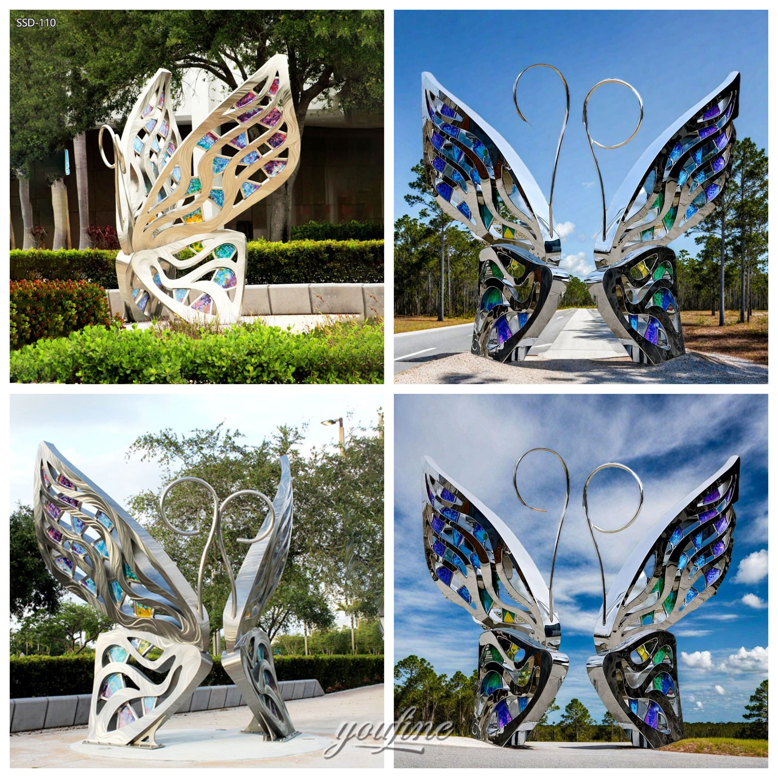 large Hollow Butterfly Sculpture