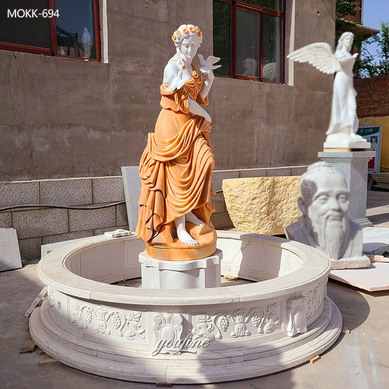 large Woman Statue Fountain