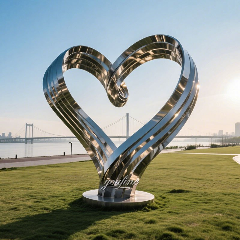 large Abstract Heart Sculpture