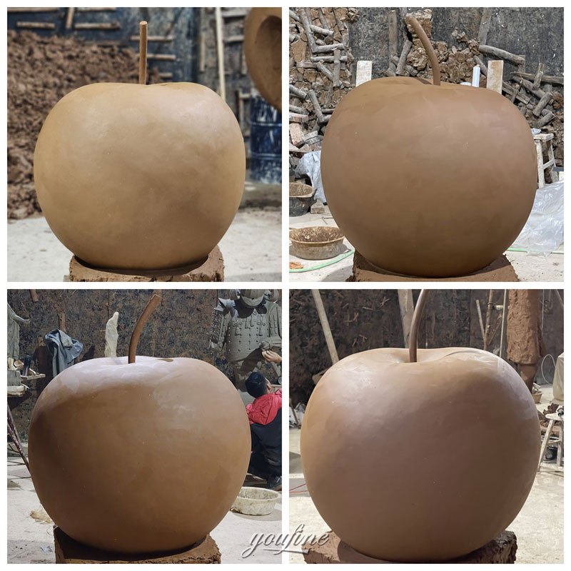 bronze Apple Sculpture clay model