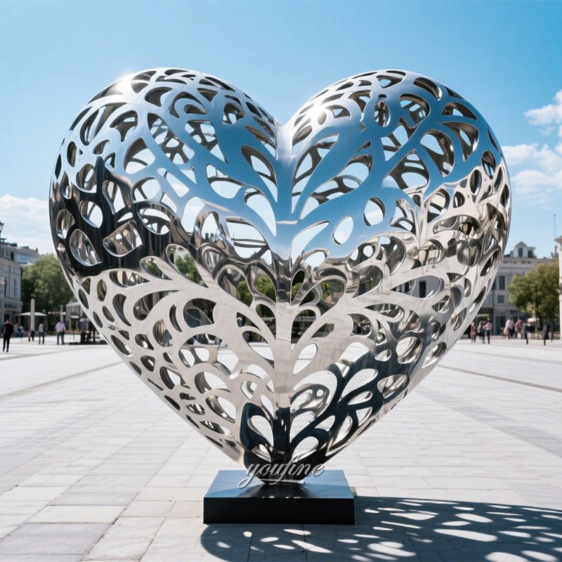 large Hollow Heart garden Sculpture