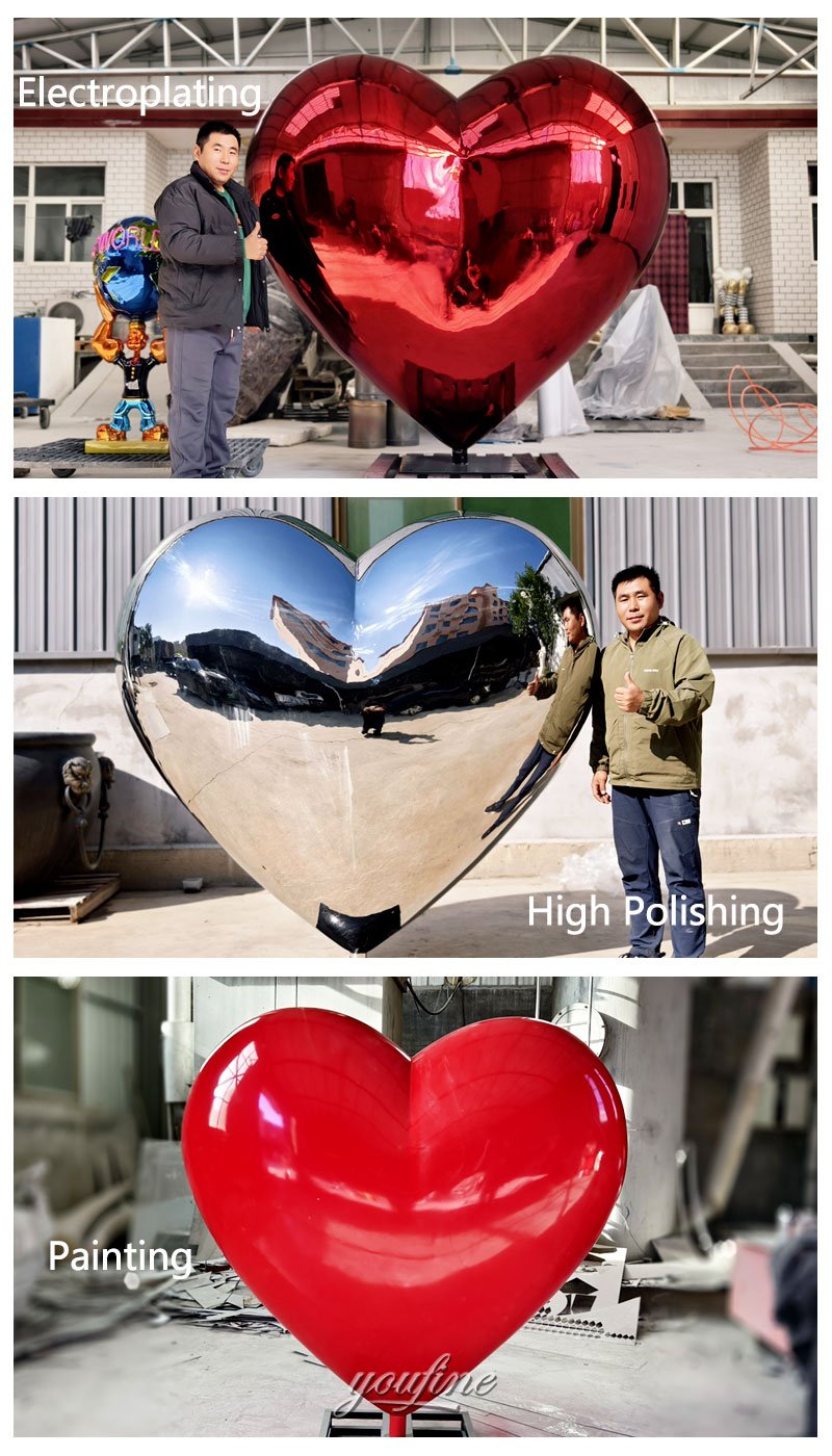 large Regular Outdoor Heart Sculpture