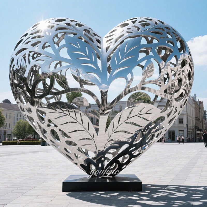 large outdoor Hollow Heart Sculpture