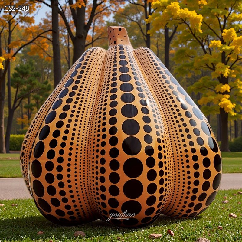 Yellow Pumpkin Sculpture