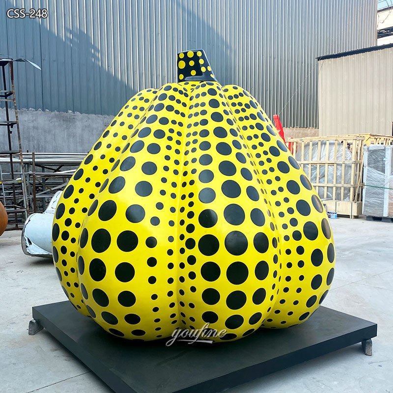 Yellow Pumpkin Sculpture