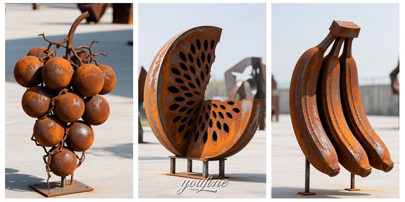 more-corten-fruit-sculpture