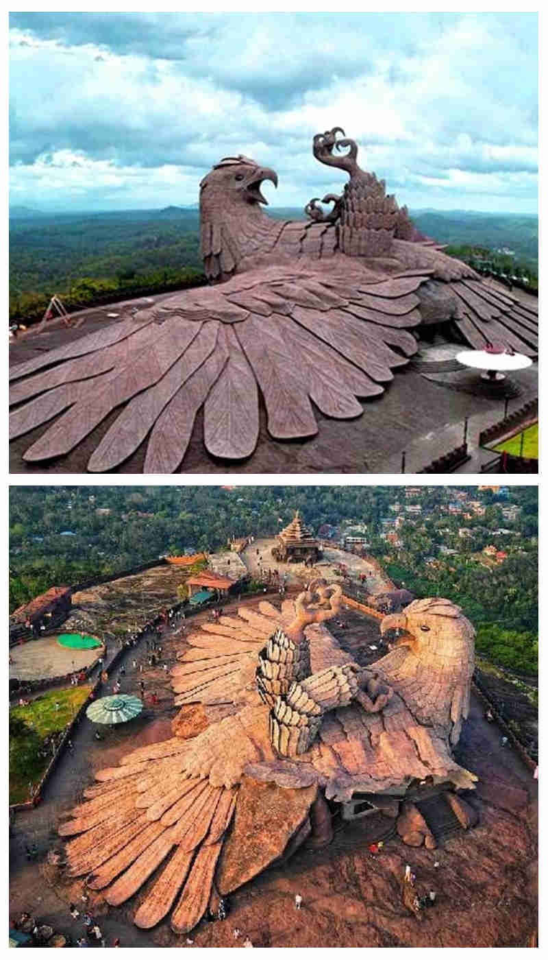 Jatayu Earth's Center-large bird sculpture