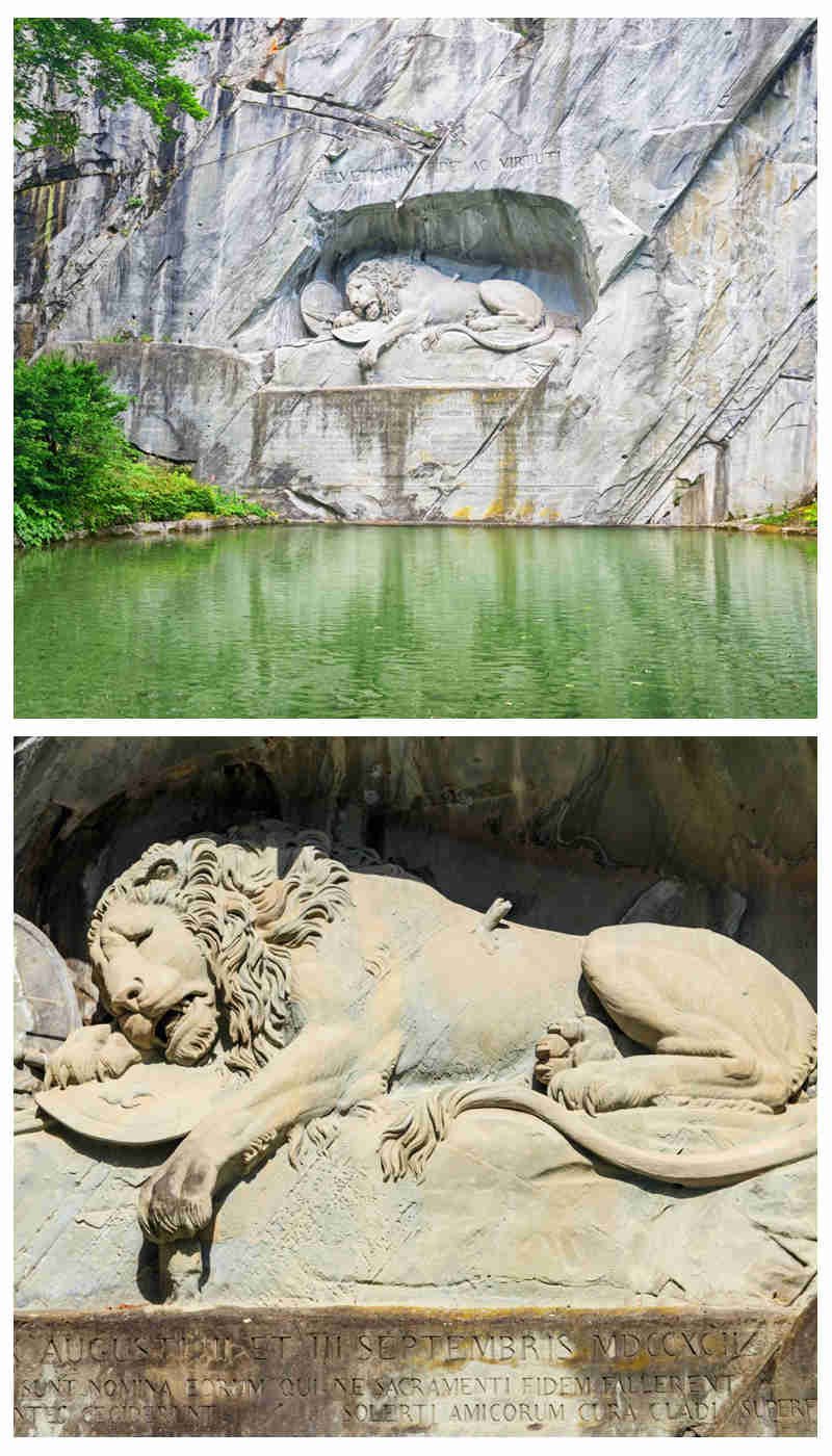 Lion Monument in public