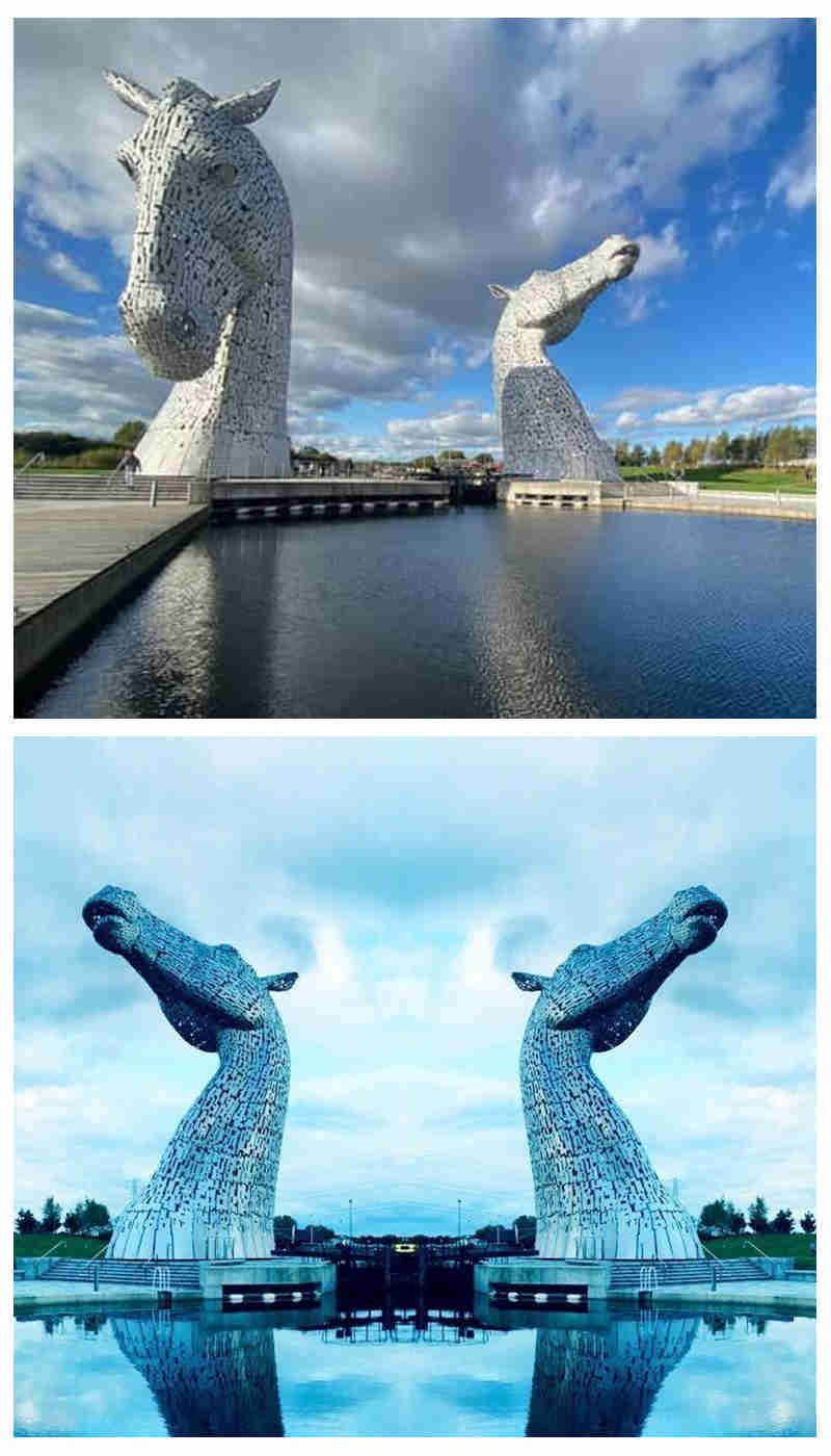 The Kelpies-large public art