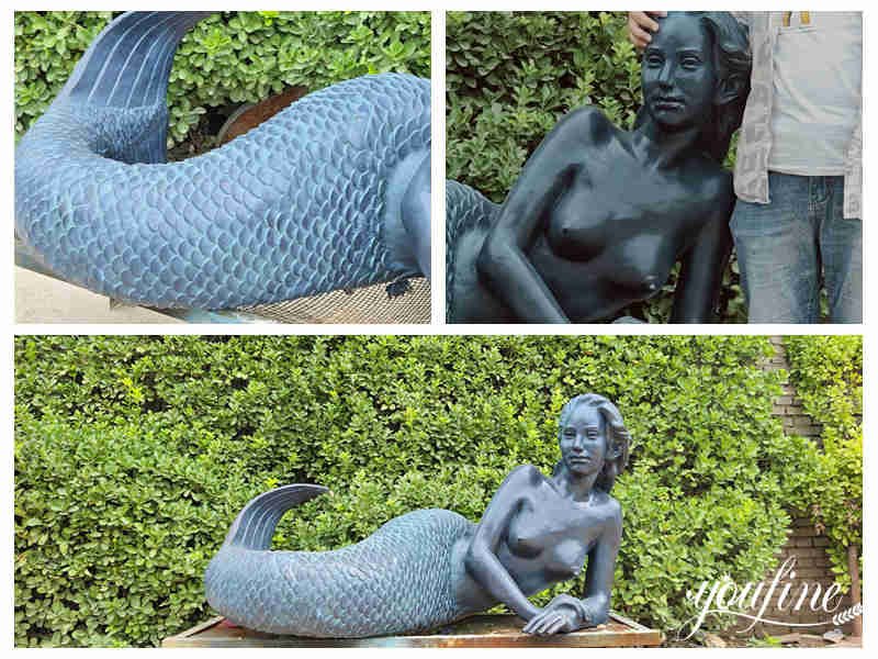 mermaid statue large detail