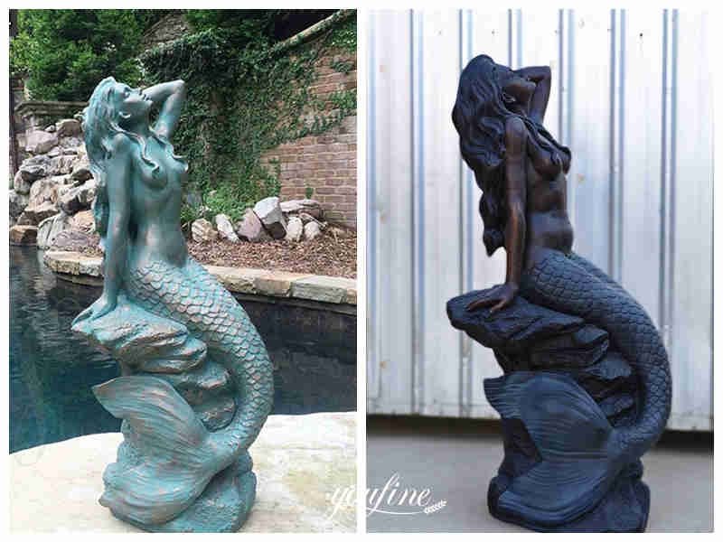 mermaid statues for outside in YouFine