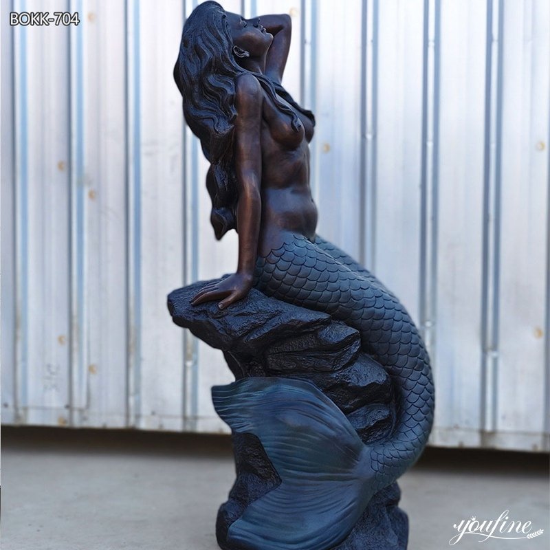 mermaid statues for outside right