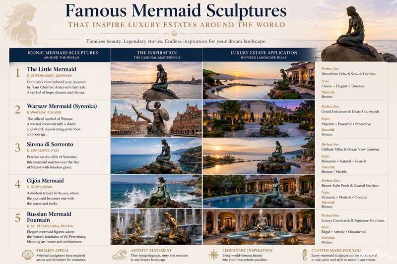 the famous little mermaid sculpture
