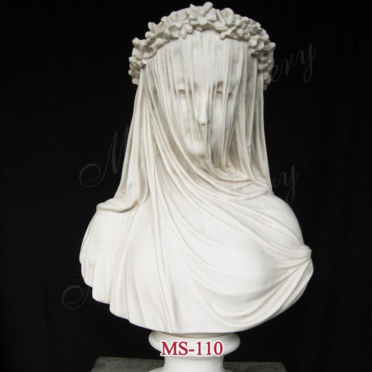 Famous Life Size Veiled Lady Bust Statue Replica Virgin Mary for Home Decor for Sale