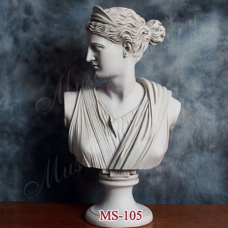 Famous Marble Artemis Diana Bust Greek Godness Statue Replica for Office Decor for Sale MS-105