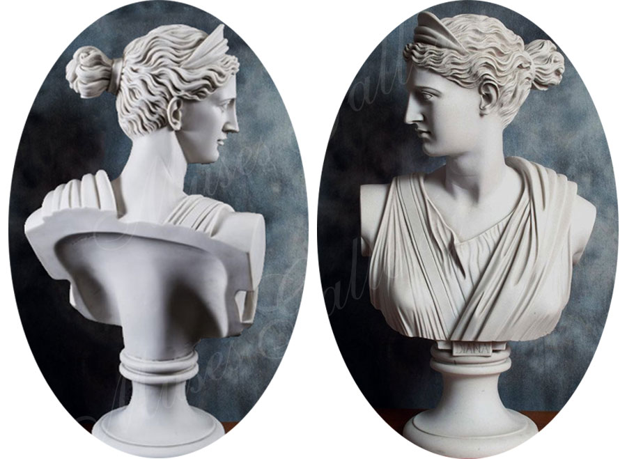 Marble Artemis Diana Bust Greek Godness Statue Replica for Sale