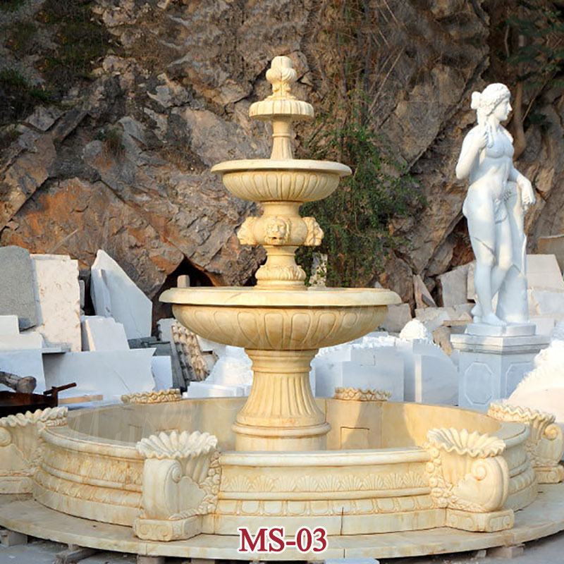 Outdoor 3 Tiers Modern Large water fountains for garden