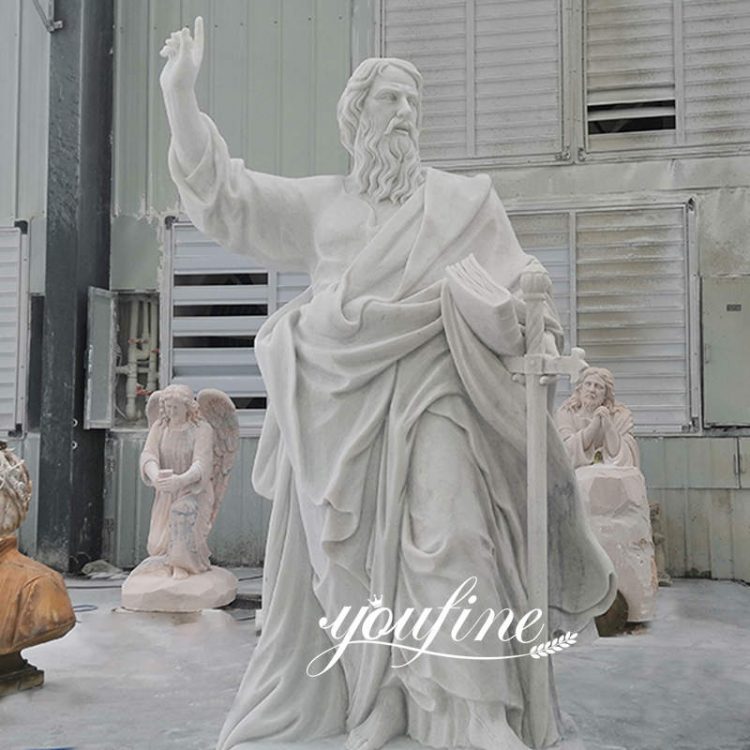 Catholic Marble 12 Apostles St. Paul Statue Saint Paul Sculpture for Sale
