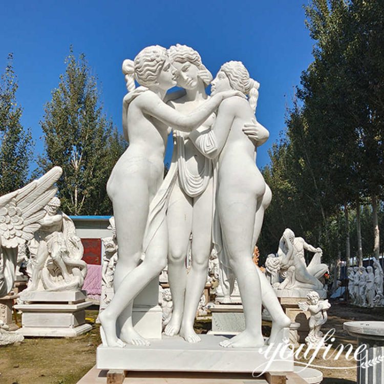 Famous Three Goddesses Replica The Three Graces Statues Marble Sculptures