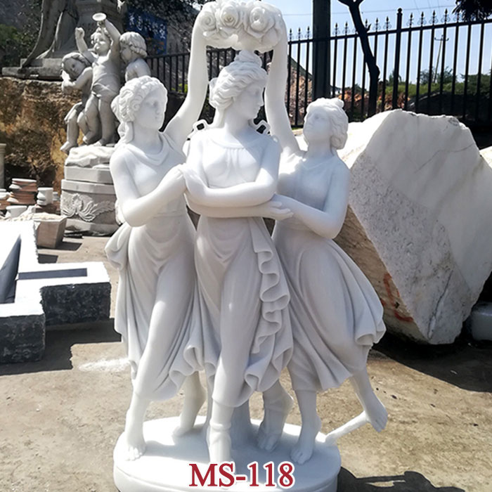 Famous Three Goddesses Replica The Three Graces Statues Marble Sculptures for Sale