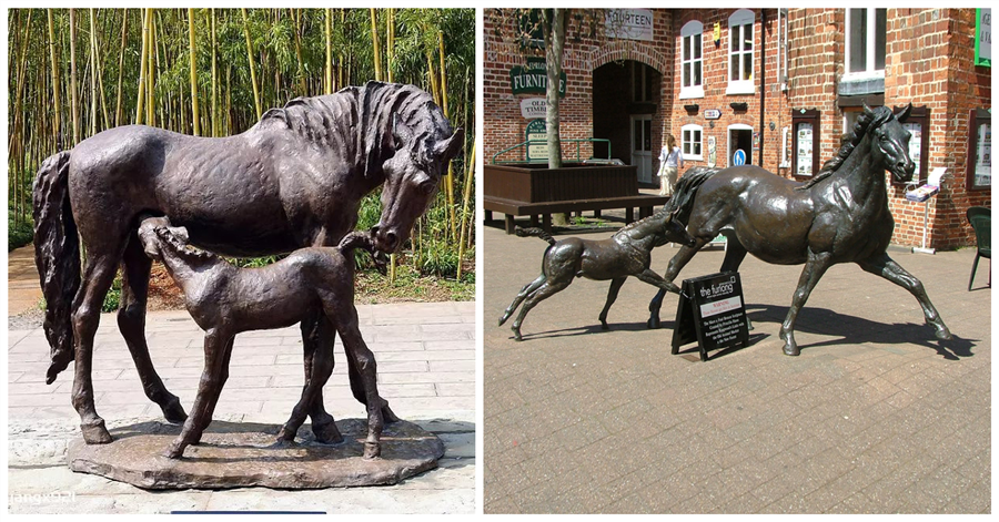 Bronze Horse Foal Sculpture for sale