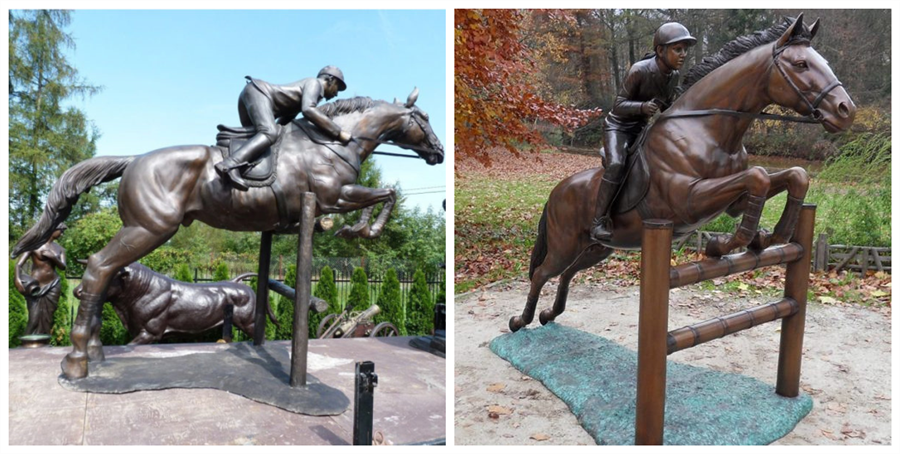 bronze racing horse statue for sale
