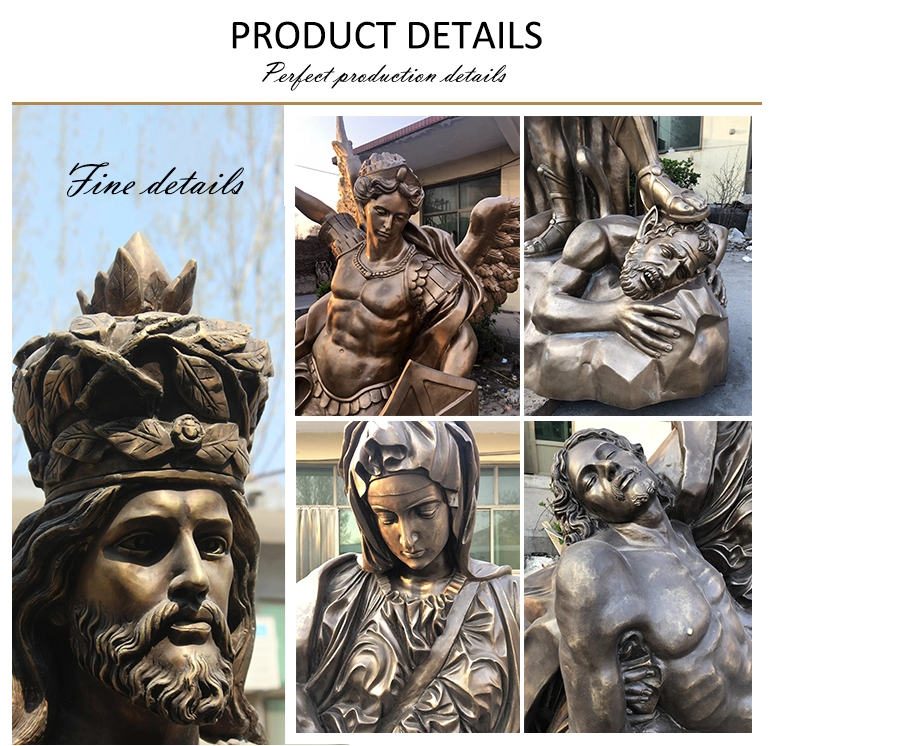 details of bronze casting sculpture