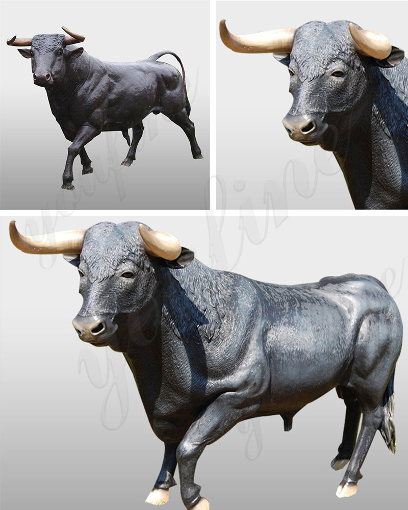 Bronze Bull Garden Sculpture