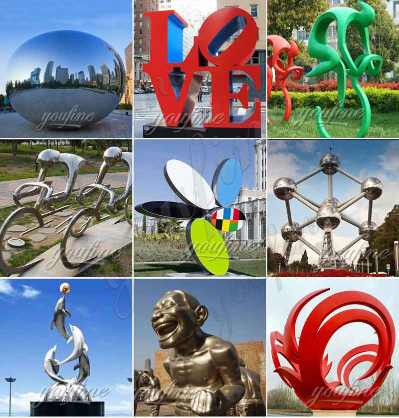 Outdoor Stainless Steel Love Sculptures for Sale