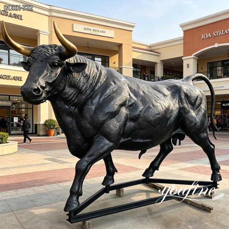 life size bull sculpture for square
