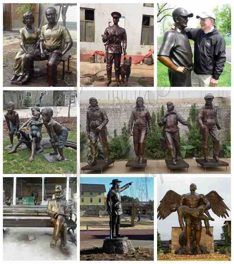 Bronze Soldier Statues