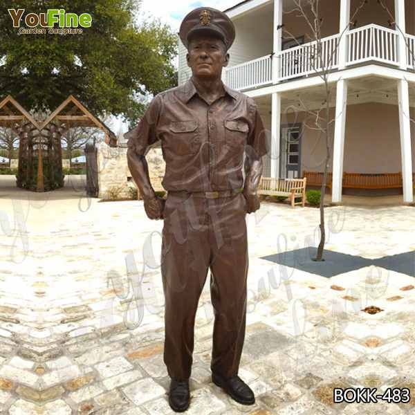 Famous Life Size American Navy Bronze Soldier Statue for Commemoration Supplier BOKK-483