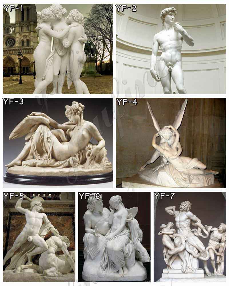 Famous marble statue for decor