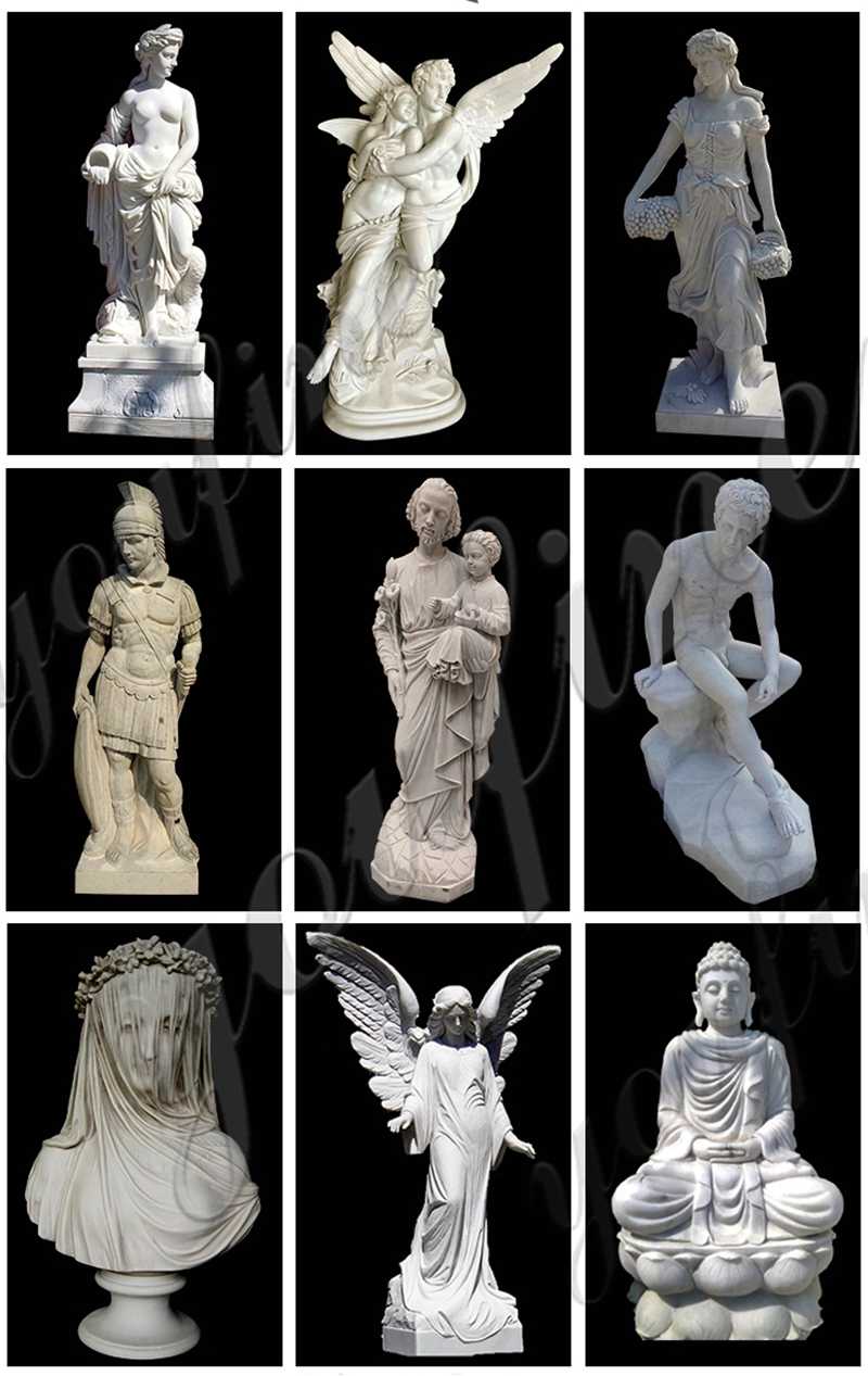 Famous marble statue for decor,