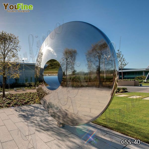 Large Outdoor Mirror Polished Stainless Steel Sculptures for Sale CSS-40