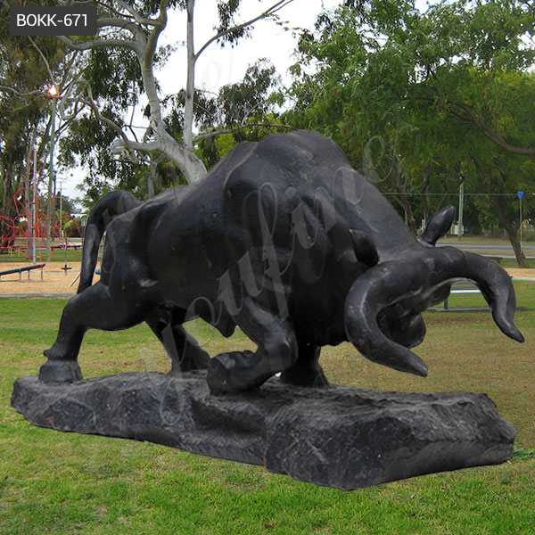 Large Size Decorative Casting Bronze Outdoor Bull Statue for Garden Online BOKK-671