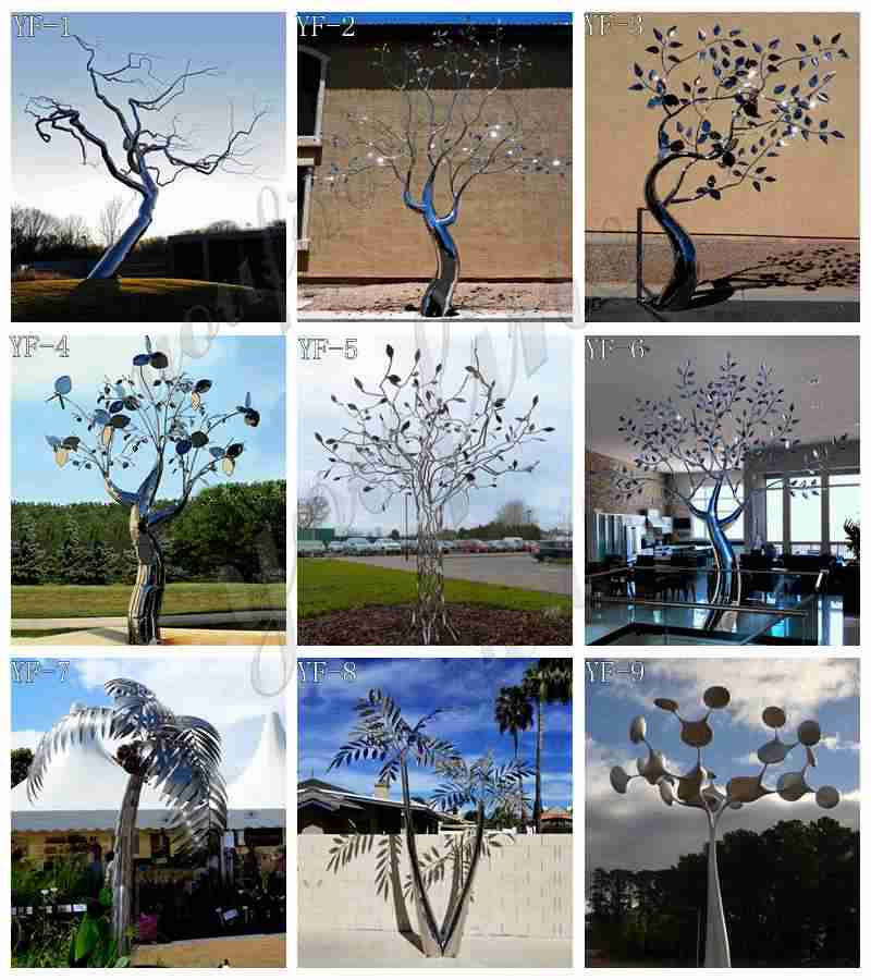 Metal Tree Sculptures For Sale