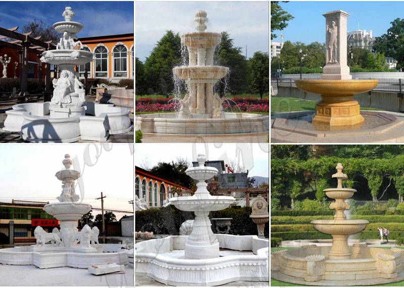 Outdoor marble water fountain for sale