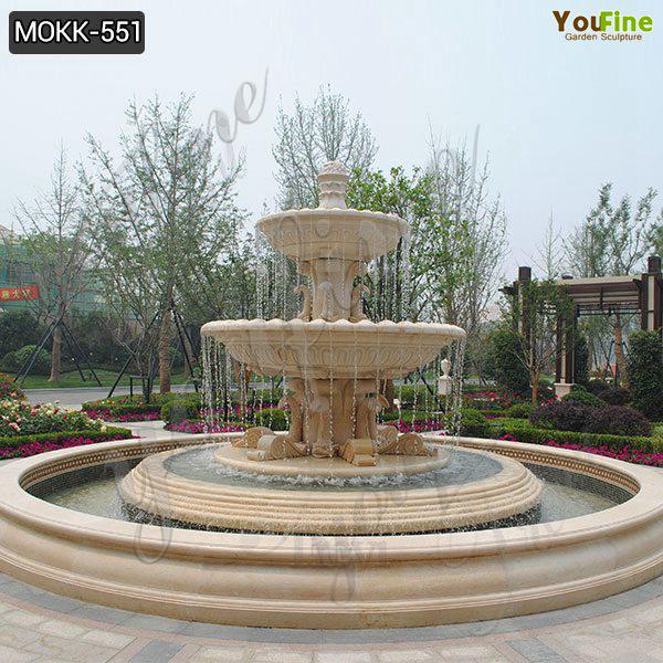 Simple Design Three Tiered High Quality Marble Water Fountain Sale MOKK-551