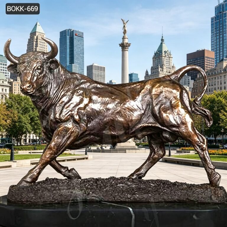 bull garden statue