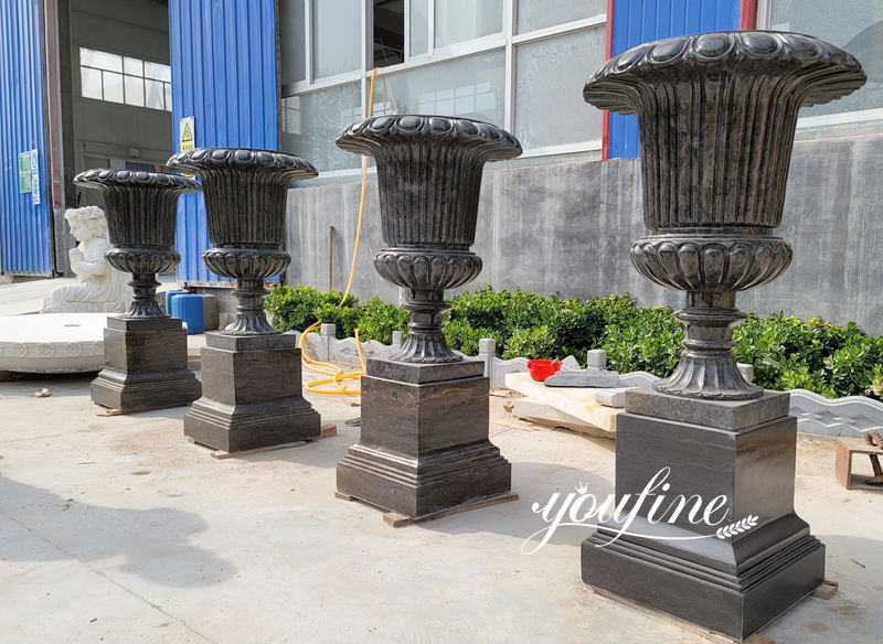 outdoor marble planter-YouFine Sculpture
